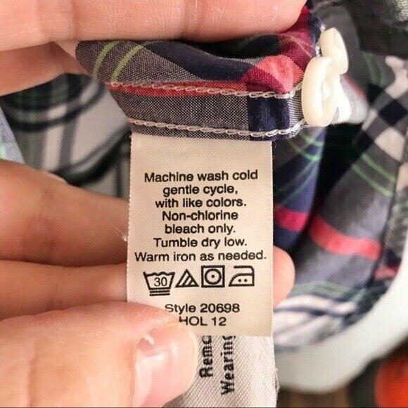 CLEARANCE J. Crew Men's Medium Plaid Button-Down Shirt Long Sleeved 100% Cotton - Picture 4 of 6